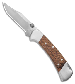 product image for Buck 112 Ranger Sport Walnut Dymalux CPM S35VN Stainless Steel Thumb Stud Knife