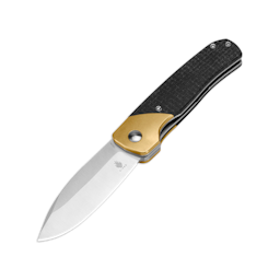 product image for Kizer Gavel V3661C1 Brass Micarta Handle 154CM Satin Blade Pocket Knife